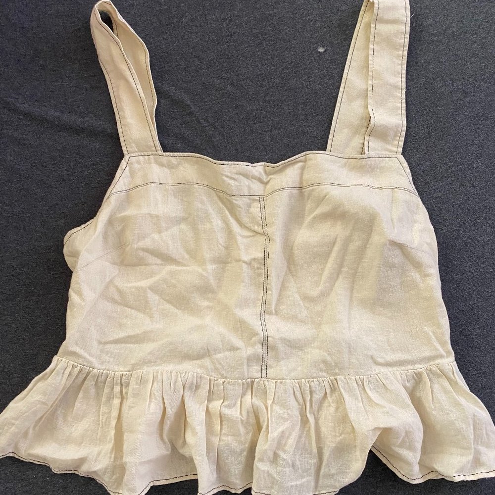 Urban Outfitters Cream Crop Top